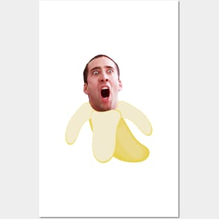 Nicholas cage banana Posters and Art